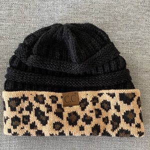 Leopard Print CC Beanie